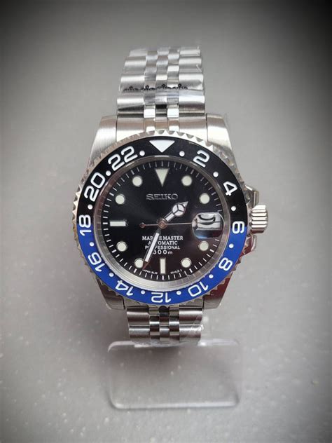 Seiko custom build Batman automatic watch 